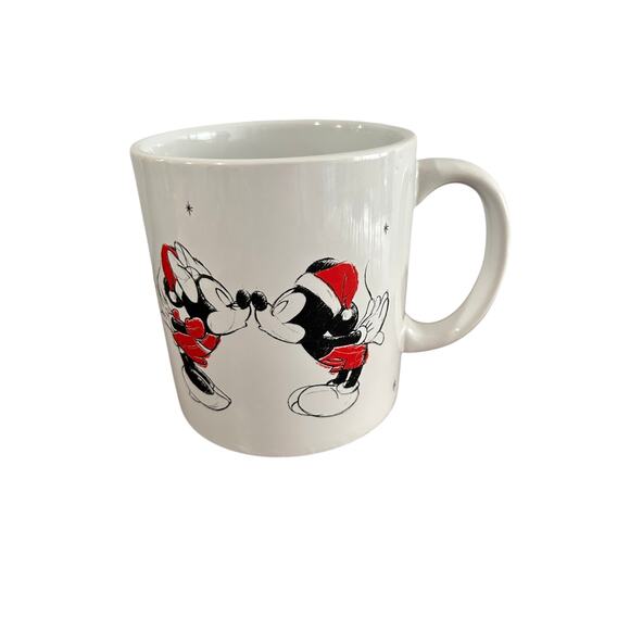 Disney Mickey Mouse and Minnie Mouse Christmas Large Coffee Mug - Picture 2 of 4